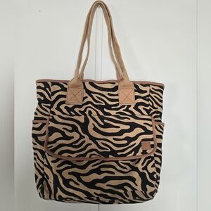 Zebra Print Tote Bag